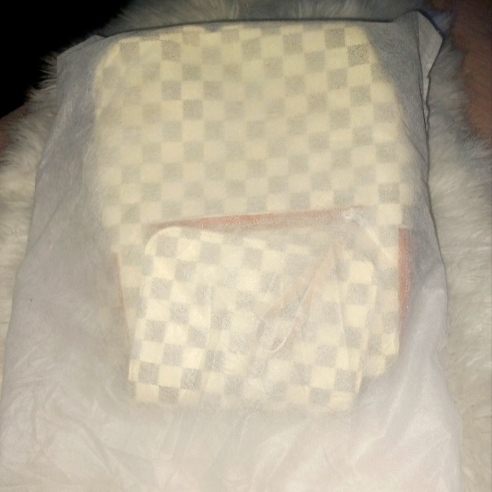 CHECKERED SMALL BACKPACK